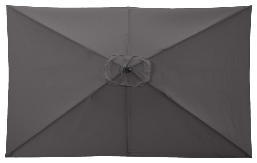 Pure Garden 10' Rectangular Patio Umbrella, Gray