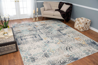 Noori Rug Low-Pile Todd Ivory/Blue Rug
