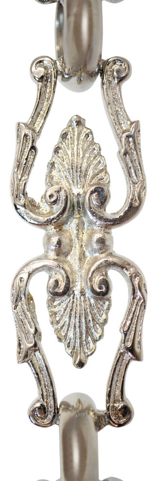 Brass Vintage Chandelier Chain, Various Finishes, Polished Nickel, U80