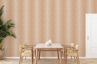 Ombre Bronze Hexagon Wallpaper