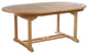 Teak Wood Orleans Oval Outdoor Patio Extension Dining Table