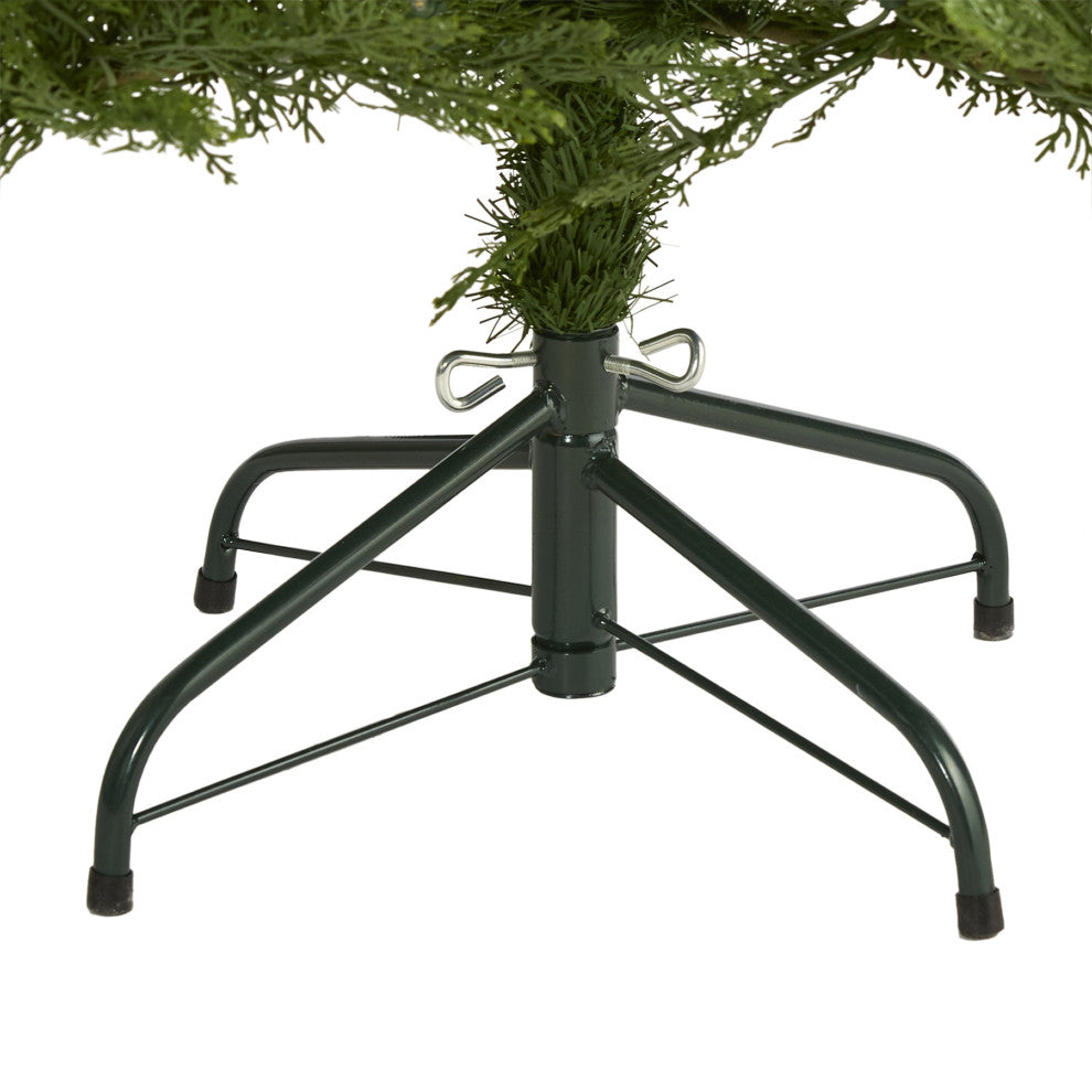 5' Wisconsin Fir Faux Xmas Tree W/ 250 Warm White Lights & 578 Bendable Branches