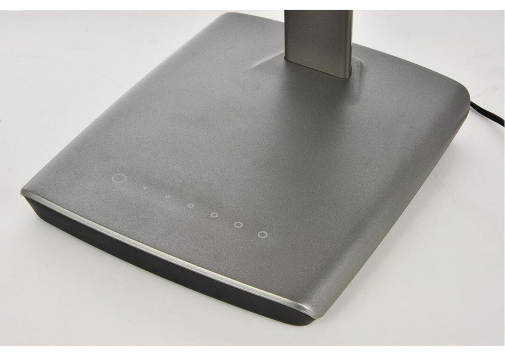 Illumen Collection 1-Light Metallic Grey Finish Led Desk Lamp