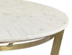 Marble & Brass Round Coffee Table