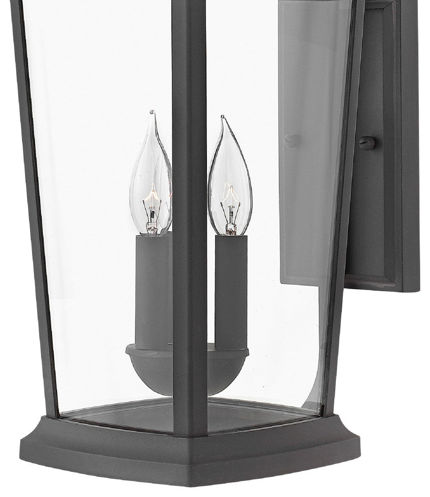 Hinkley Bromley Large Wall Mount Lantern, Museum Black