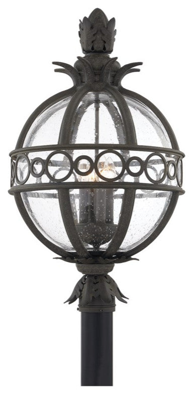 Troy Lighting Campanile 4-Light XL Exterior Post Lantern P5007-FRN, French Iron