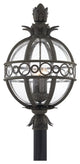 Troy Lighting Campanile 4-Light XL Exterior Post Lantern P5007-FRN, French Iron
