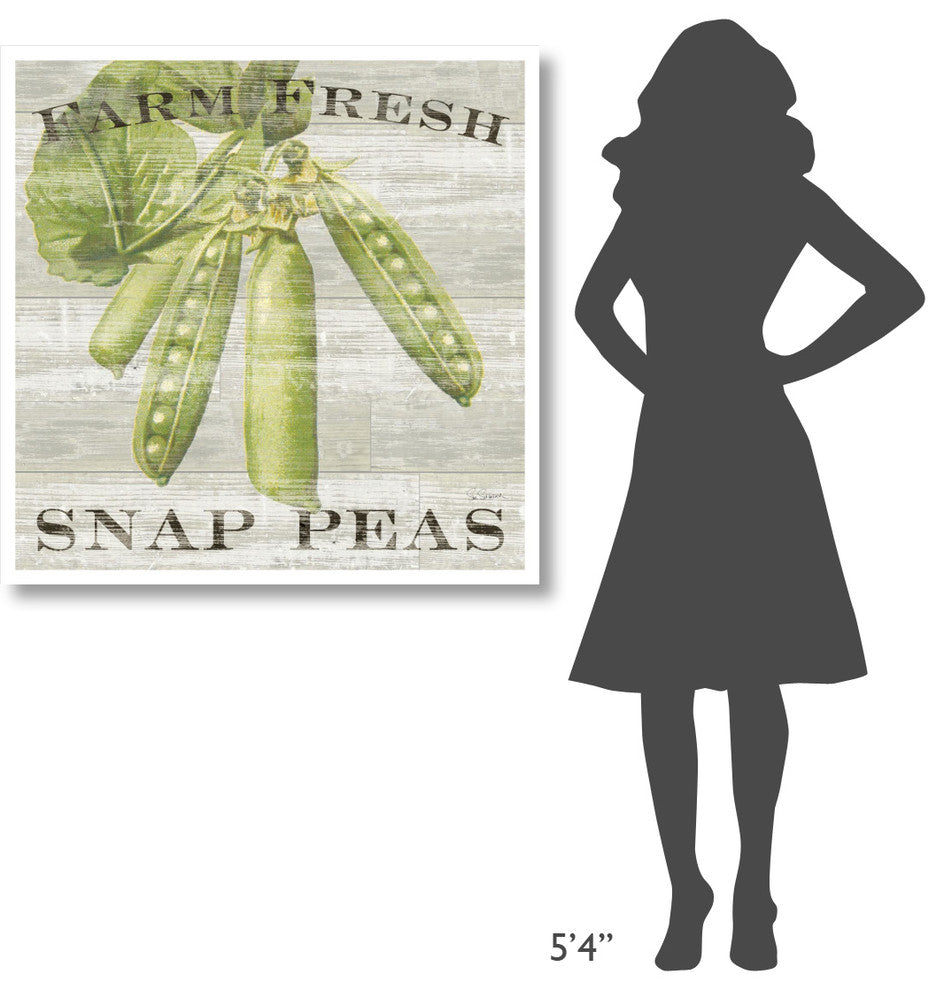 "Farm Fresh Peas" Digital Paper Print by Sue Schlabach, 38"x38"