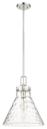 1 Light 14 in. Polished Nickel Pendant