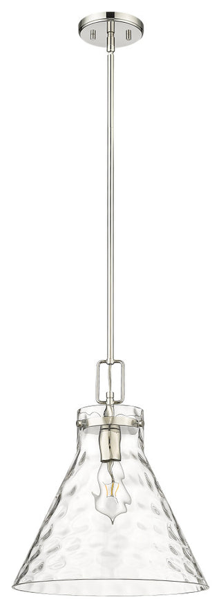 1 Light 14 in. Polished Nickel Pendant