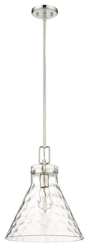 1 Light 14 in. Polished Nickel Pendant
