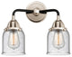 Small Bell Bath Vanity Light, Black Polished Nickel, Seedy, Seedy