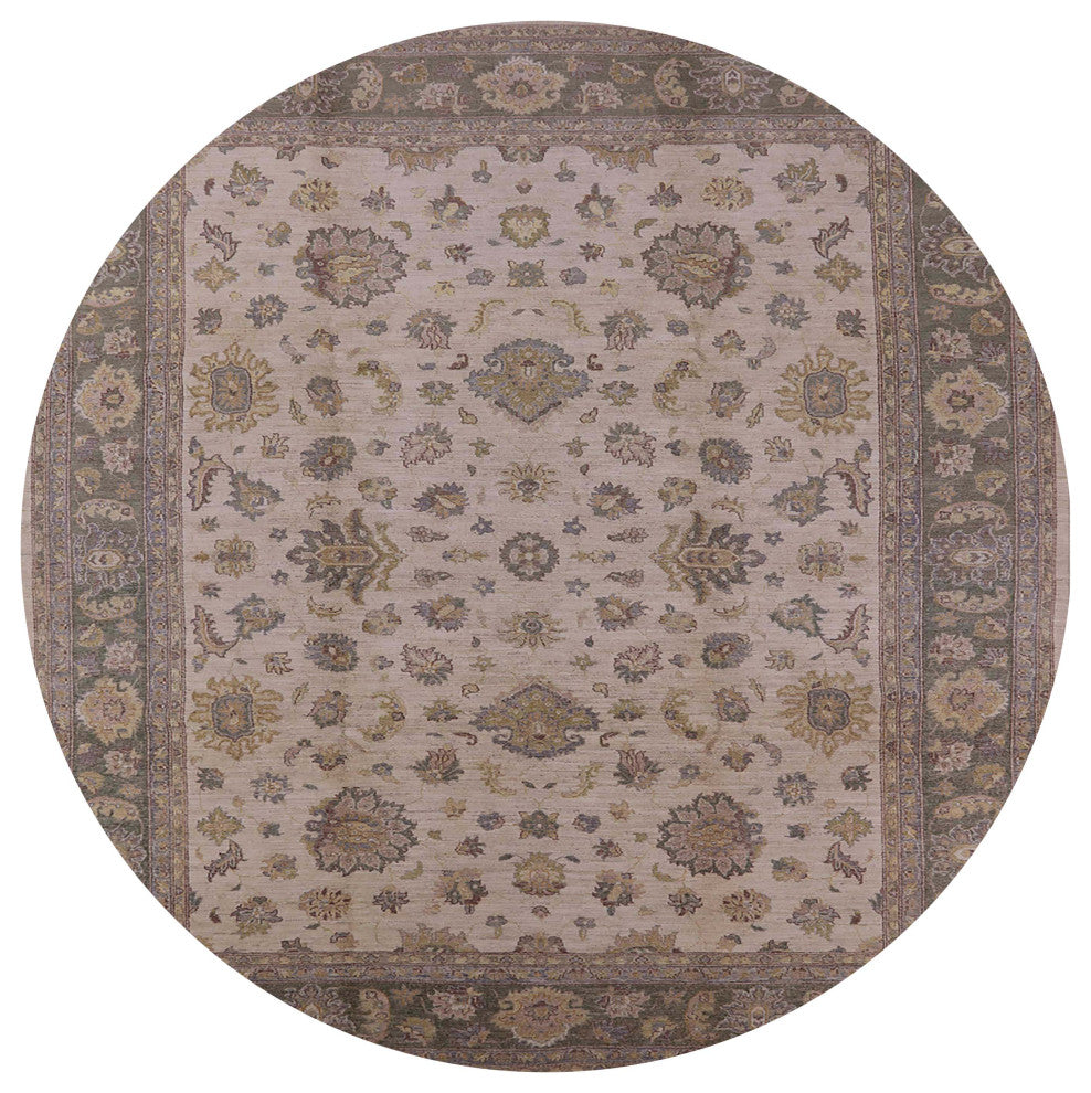 Ahgly Company Indoor Round Mid-Century Modern Area Rugs, 7' Round