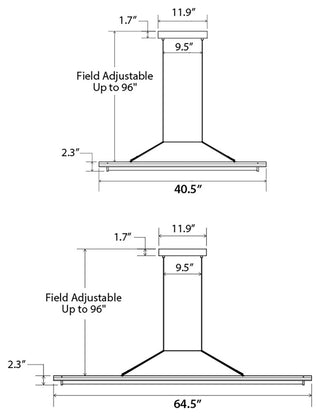 Penna 64 LED Pendant, White Washed Oak, 120v
