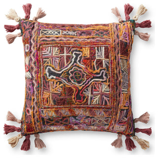 Loloi P0973 Multi 18" x 18" Cover w/Down Pillow