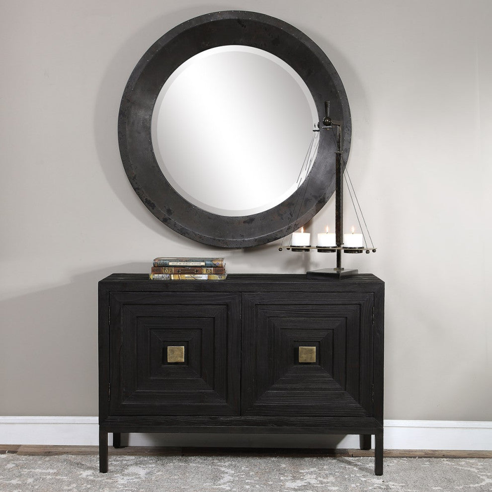 Uttermost Aiken Dark Walnut 2 Door Cabinet 24916