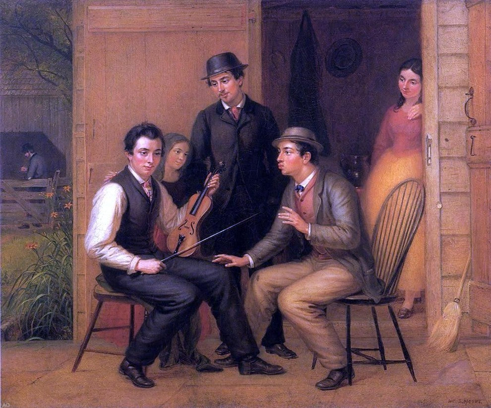 William Sidney Mount Catching the Tune Wall Decal