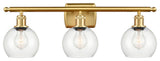 Innovations 516-3W-SG-G122-6 3 Light 26" Bath Vanity Light, Satin Gold
