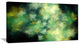 Perfect Green Starry Sky, Abstract Canvas Wall Art, 32x16