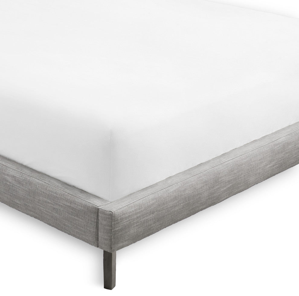 Bare Home Microfiber Fitted Sheets - Set of 2, Cool White, Full