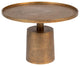 Antique Gold Pedestal Coffee Table | DF Mason