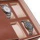 Saddle Leather 4 Watch and Accessory Case