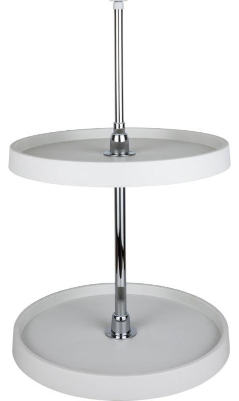Hardware Resources PLSMR28 28 Inch Full Circle Lazy Susan Two - White