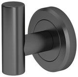 Latitude II Robe Hook, Matte Black, Single