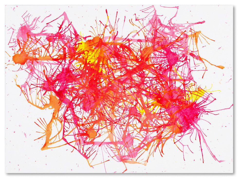 Hello Angel ''Splatters 2'' Canvas Art, 24x18