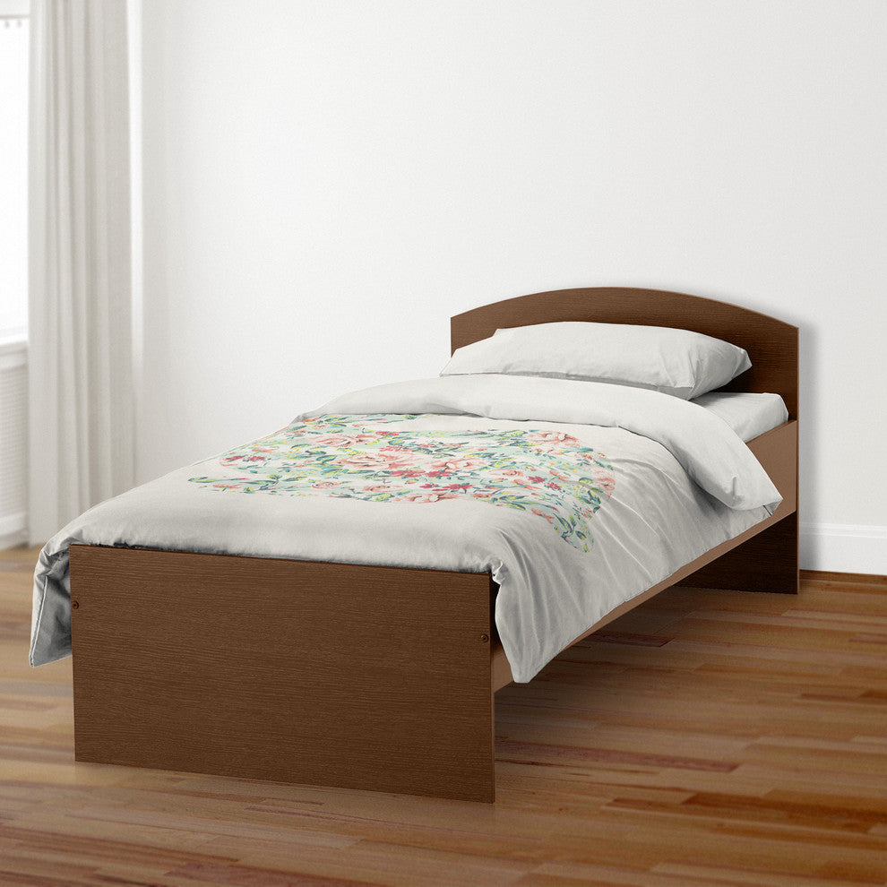 Mint Floral Tranquil Rabbit Twin Duvet Cover