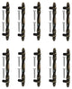Mascot Hardware 3'' CTC Antique Brass Cabinet Drawer Pull - Pack of 10