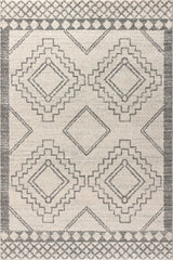Amir Moroccan Beni Souk Rug, Cream/Gray, 8 X 10