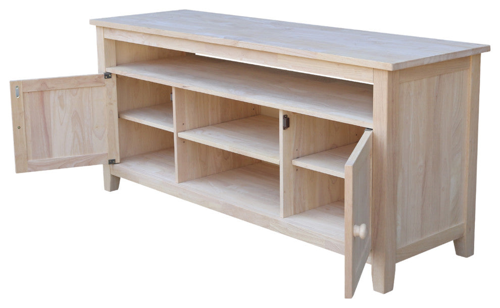 Entertainment / TV Stand with 2 Doors - Unfinished