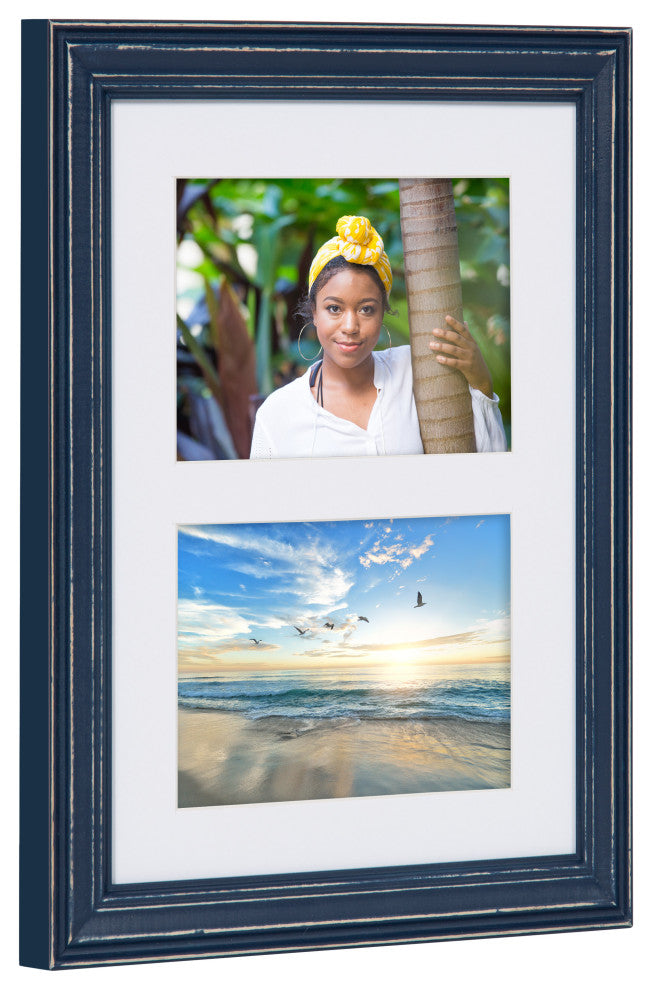 Bordeaux Gallery Wall Frame And Shelf Kit, Multi Blue