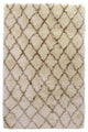 Classic Home Diamond Ritz Shag Ivory 5x8 Rug