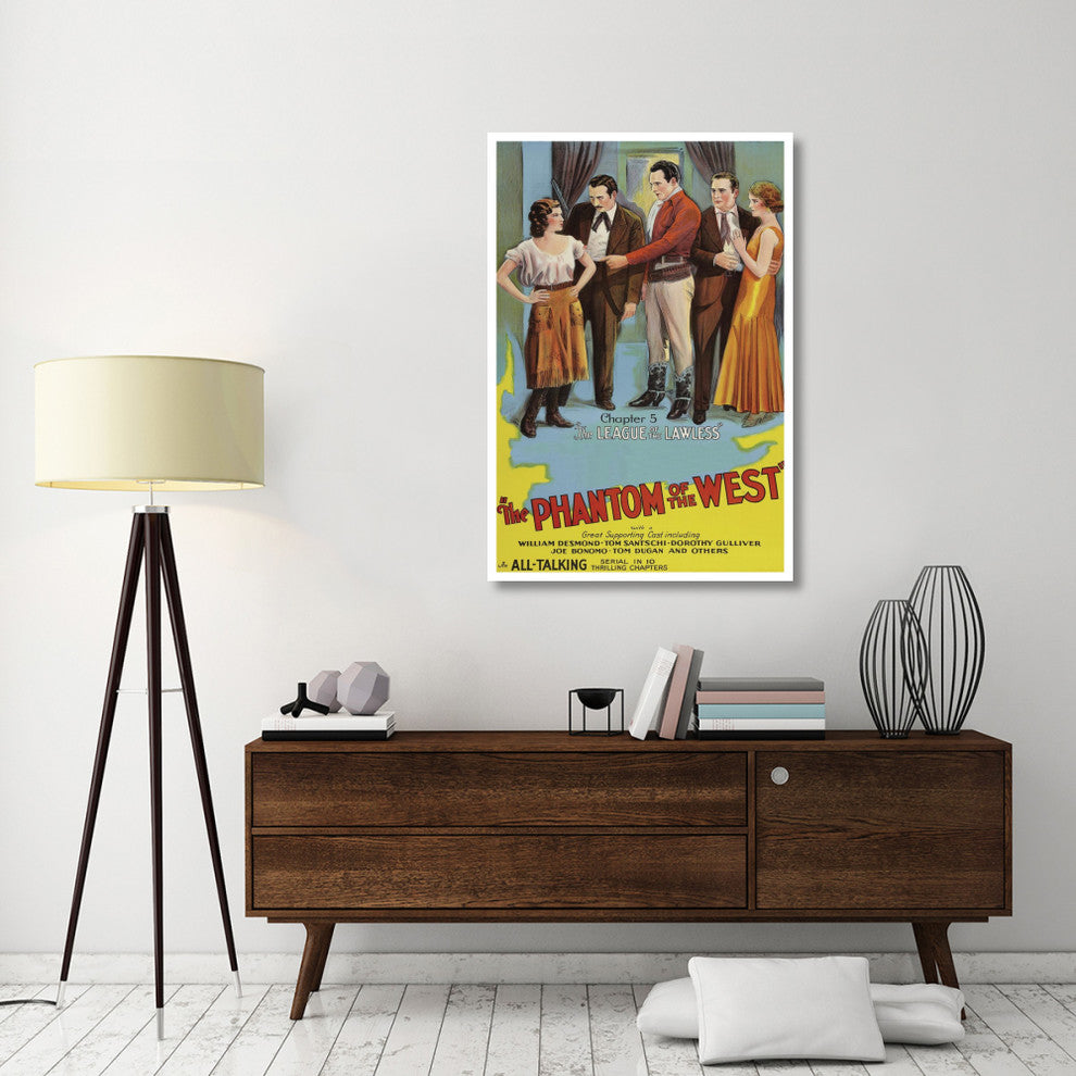"Vintage Westerns: Phantom of the West - League of the Lawless" Print, 34"x50"
