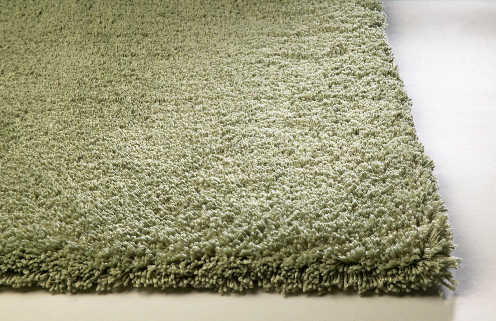 KAS Bliss 1568 Sage Shag Area Rug, 8' x 11'