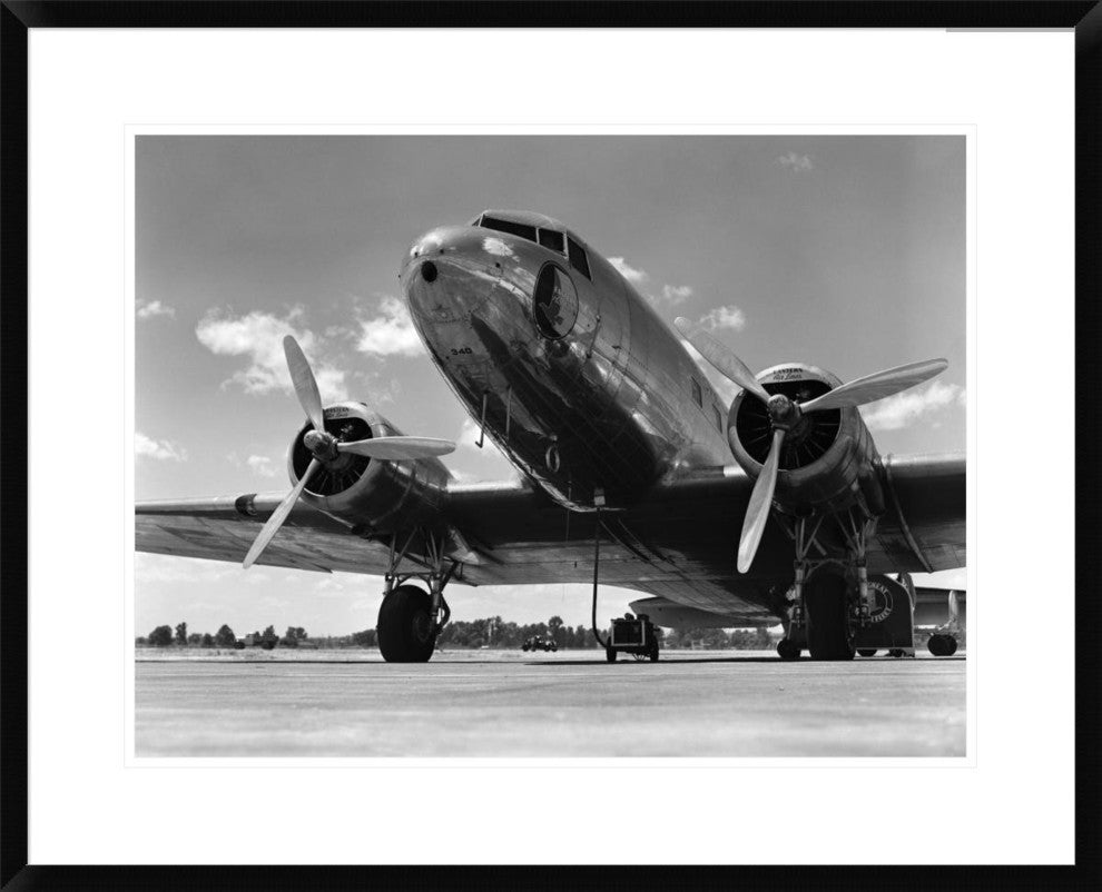 "1940s Passenger Airplane" Framed Digital Print by H. Armstrong Roberts, 32x26"