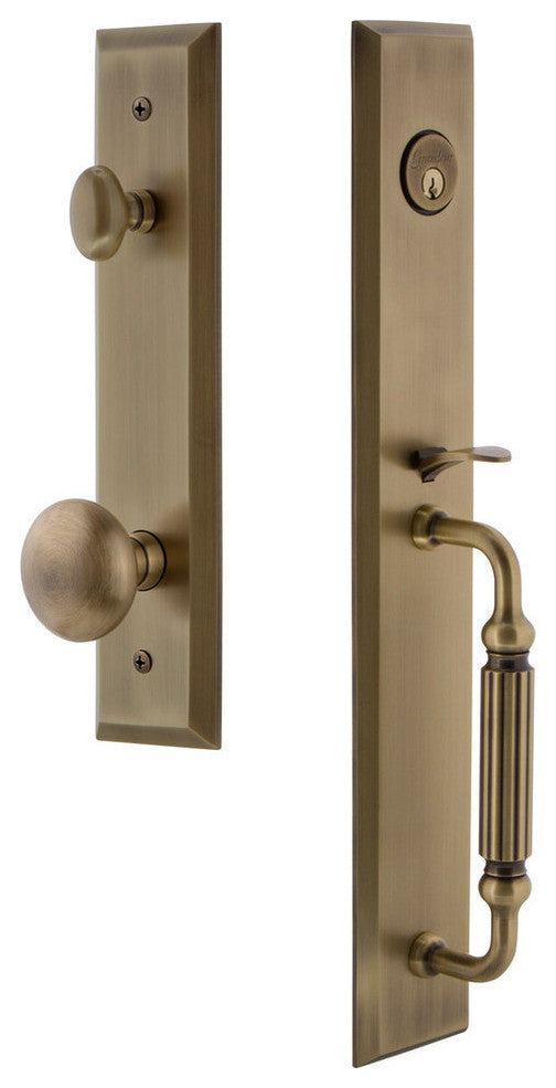 Fifth Avenue 1-Piece Dummy Handleset, F Grip and Fifth Avenue Knob, 849486