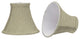 Small Bell Chandelier Clip On Lamp Shade Light Beige 3"x6"x5", Set of 2
