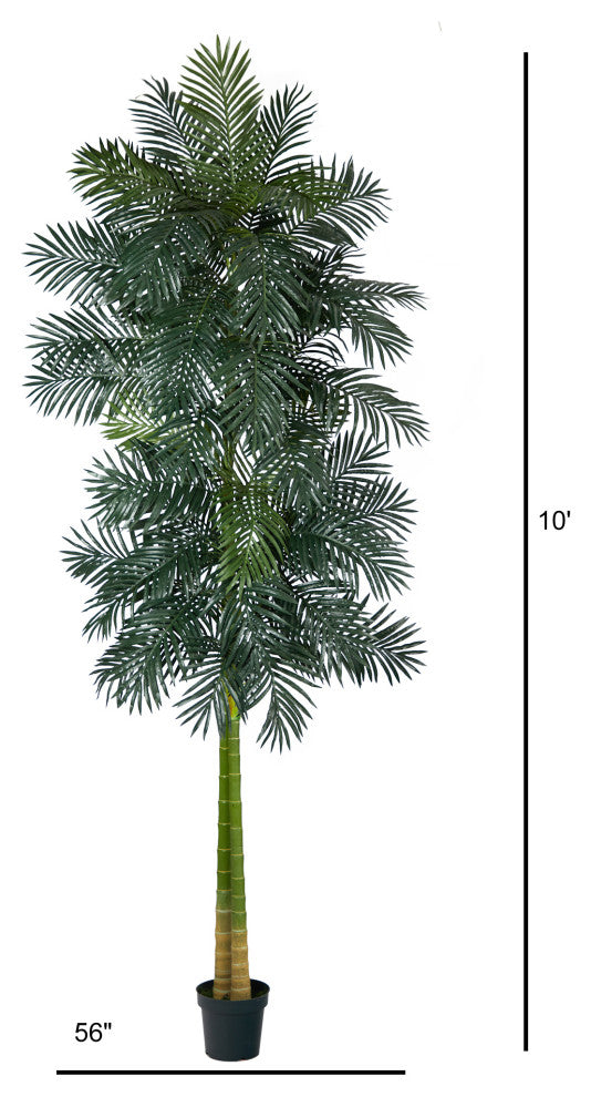 10' Double Stalk Golden Cane Artificial Palm Tree