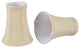 30012-2 Small Bell  Chandelier Clip On Lamp Shade Butter Creme 2 1/2"x4"x5"