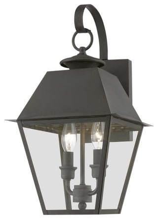 Wentworth 2 Light Charcoal Outdoor Medium Wall Lantern
