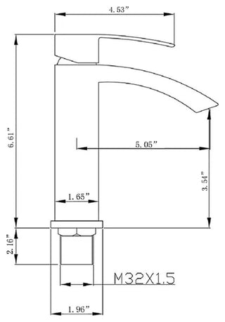 Single Handle Deck Mount Bathroom Faucet, Brown