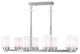 Manhattan Chandelier, Brushed Nickel