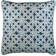 Mosaic Celtic Knot Turquoise Decorative Pillow Cover Handembroidered Wool 20x20"