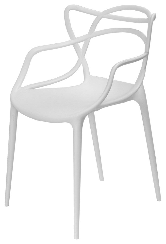 EZ Mod Loop Chairs, Set of 2, White