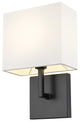 Zlite 815-1S-MB 1-Light Wall Sconce, White