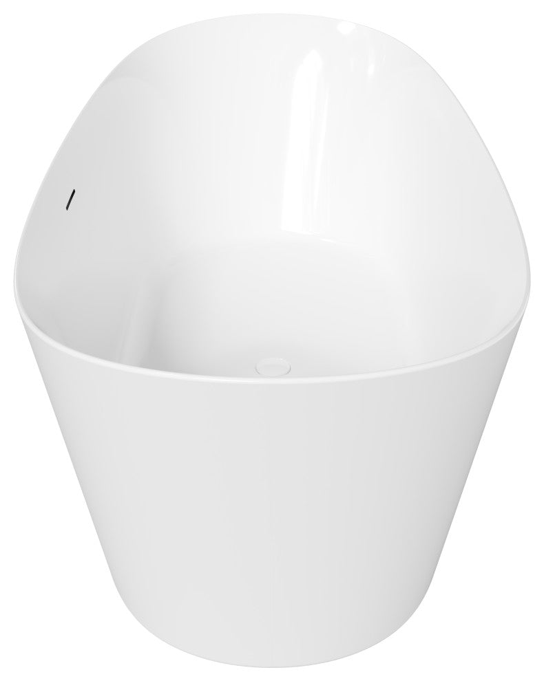 Perlato Volos 71" Freestanding Soaking Tub, White