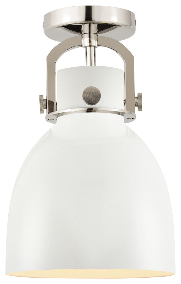 Innovations Lighting 710-1F-PN-M712-8W-LED Bell 1 Light 8" Flush Mount